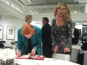 Edwina  signing book