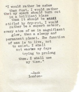 jack london credo